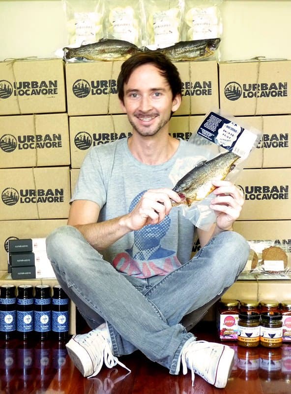Paul in Urban Locavore, seinem Laden in Perth